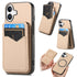 Carbon Fiber MagSafe Vertical Flip Card Bag Phone Case Apple Accessories engcar5908 iPhone 16 - APEXEL INDIA - Mobile Lens - Mobile Camera Lens - Cellphone Accessories - Phone Lens - Smartphone Lens