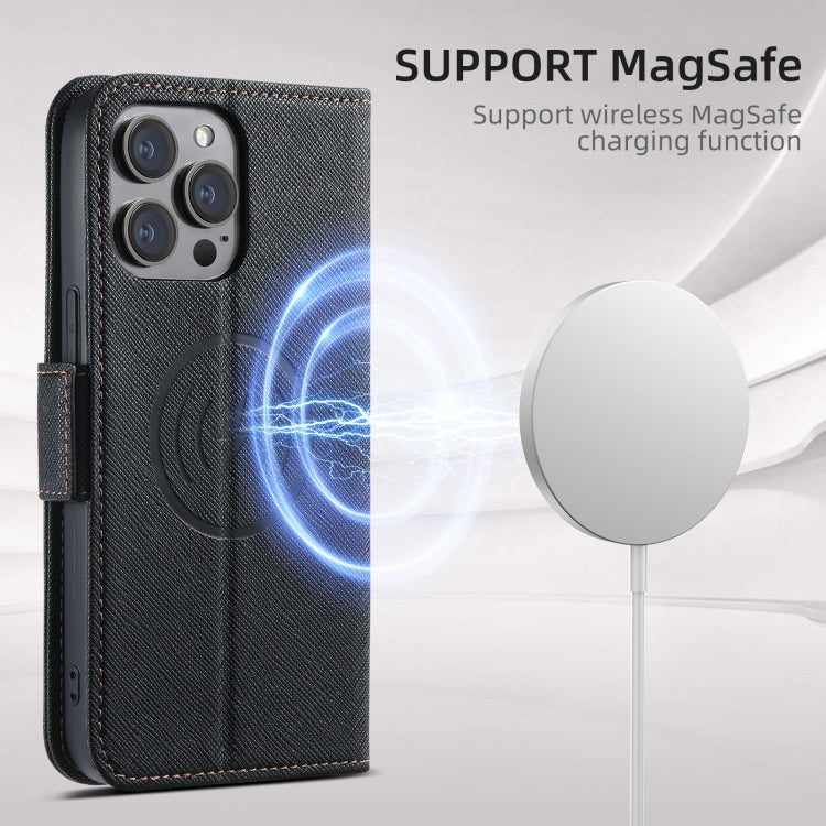 Suteni J08 Multifunctional Cross Texture MagSafe Leather Phone Case, For iPhone 12 Pro Max, For iPhone 12 Pro Apple Accessories engsut4926 More iPhone Cases - Suteni - Mobile Lens - Mobile Camera Lens - Cellphone Accessories - Phone Lens - Smartphone Lens