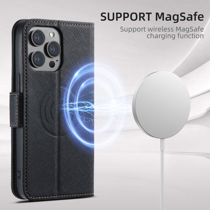 Suteni J08 Multifunctional Cross Texture MagSafe Leather Phone Case, For iPhone 12 Pro Max, For iPhone 12 Pro Apple Accessories engsut4926 More iPhone Cases - Suteni - Mobile Lens - Mobile Camera Lens - Cellphone Accessories - Phone Lens - Smartphone Lens