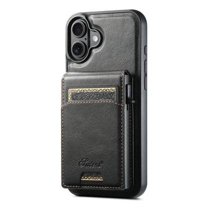 Suteni H19 Oil Wax 2-in-1 MagSafe Removable Card Box Back Phone Case, For iPhone 16e, For iPhone 16 Pro Max, For iPhone 16 Pro, For iPhone 16 Plus, For iPhone 16, For iPhone 15 Pro Max, For iPhone 15 Pro, For iPhone 15 Plus, For iPhone 15��������������... Apple Accessories engsut4941 iPhone 16e - Suteni - Mobile Lens - Mobile Camera Lens - Cellphone Accessories - Phone Lens - Smartphone Lens