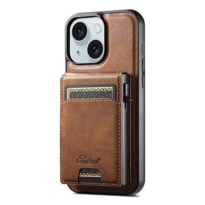 Suteni H19 Oil Wax 2-in-1 MagSafe Removable Card Box Back Phone Case, For iPhone 16e, For iPhone 16 Pro Max, For iPhone 16 Pro, For iPhone 16 Plus, For iPhone 16, For iPhone 15 Pro Max, For iPhone 15 Pro, For iPhone 15 Plus, For iPhone 15��������������... Apple Accessories engsut4941 iPhone 16e - Suteni - Mobile Lens - Mobile Camera Lens - Cellphone Accessories - Phone Lens - Smartphone Lens