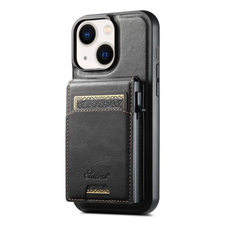 Suteni H19 Oil Wax 2-in-1 MagSafe Removable Card Box Back Phone Case, For iPhone 16e, For iPhone 16 Pro Max, For iPhone 16 Pro, For iPhone 16 Plus, For iPhone 16, For iPhone 15 Pro Max, For iPhone 15 Pro, For iPhone 15 Plus, For iPhone 15��������������... Apple Accessories engsut4941 iPhone 16e - Suteni - Mobile Lens - Mobile Camera Lens - Cellphone Accessories - Phone Lens - Smartphone Lens