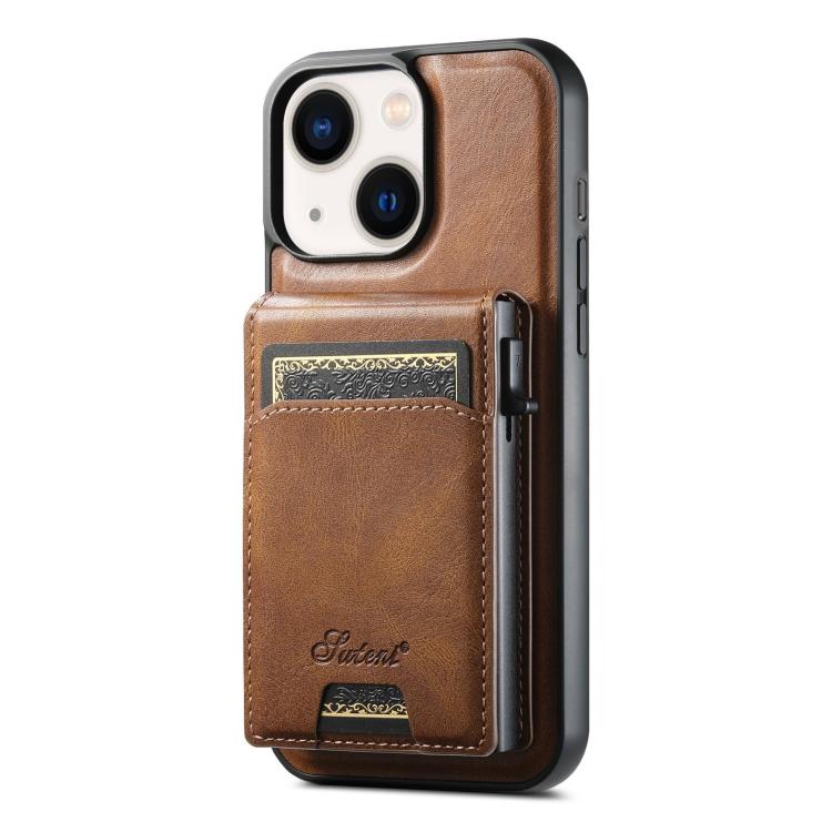 Suteni H19 Oil Wax 2-in-1 MagSafe Removable Card Box Back Phone Case, For iPhone 16e, For iPhone 16 Pro Max, For iPhone 16 Pro, For iPhone 16 Plus, For iPhone 16, For iPhone 15 Pro Max, For iPhone 15 Pro, For iPhone 15 Plus, For iPhone 15��������������... Apple Accessories engsut4941 iPhone 16e - Suteni - Mobile Lens - Mobile Camera Lens - Cellphone Accessories - Phone Lens - Smartphone Lens