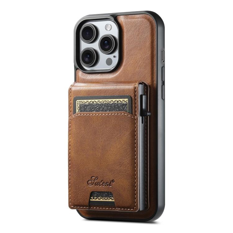 Suteni H19 Oil Wax 2-in-1 MagSafe Removable Card Box Back Phone Case, For iPhone 16e, For iPhone 16 Pro Max, For iPhone 16 Pro, For iPhone 16 Plus, For iPhone 16, For iPhone 15 Pro Max, For iPhone 15 Pro, For iPhone 15 Plus, For iPhone 15��������������... Apple Accessories engsut4941 iPhone 16e - Suteni - Mobile Lens - Mobile Camera Lens - Cellphone Accessories - Phone Lens - Smartphone Lens