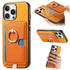 Retro Cross Leather Ring Side Insert Card Bag MagSafe Phone Case, For iPhone 15 Pro, For iPhone 15 Plus, For iPhone 15 Apple Accessories engret5082 iPhone 15 Pro - APEXEL INDIA - Mobile Lens - Mobile Camera Lens - Cellphone Accessories - Phone Lens - Smartphone Lens