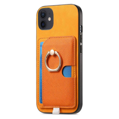 Retro Cross Leather Ring Side Insert Card Bag MagSafe Phone Case, For iPhone 13, For iPhone 12 Pro Max, For iPhone 11 Pro Max Apple Accessories engret5084 More iPhone Cases - APEXEL INDIA - Mobile Lens - Mobile Camera Lens - Cellphone Accessories - Phone Lens - Smartphone Lens