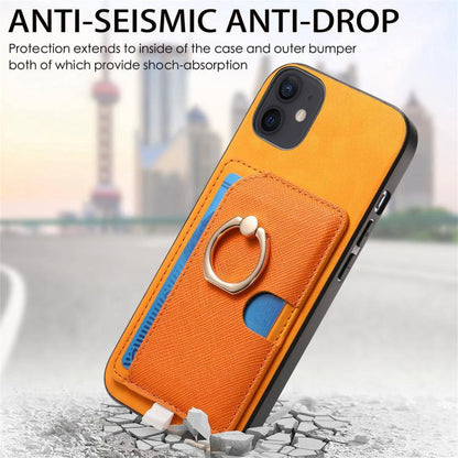 Retro Cross Leather Ring Side Insert Card Bag MagSafe Phone Case, For iPhone 13, For iPhone 12 Pro Max, For iPhone 11 Pro Max Apple Accessories engret5084 More iPhone Cases - APEXEL INDIA - Mobile Lens - Mobile Camera Lens - Cellphone Accessories - Phone Lens - Smartphone Lens