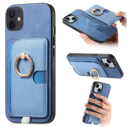 Retro Cross Leather Ring Side Insert Card Bag MagSafe Phone Case, For iPhone 13, For iPhone 12 Pro Max, For iPhone 11 Pro Max Apple Accessories engret5084 More iPhone Cases - APEXEL INDIA - Mobile Lens - Mobile Camera Lens - Cellphone Accessories - Phone Lens - Smartphone Lens