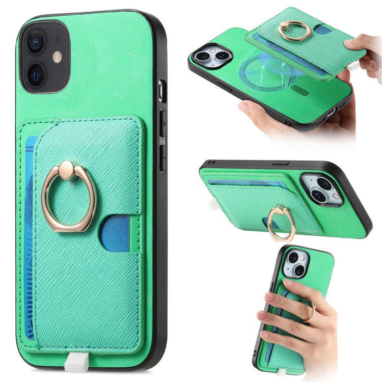 Retro Cross Leather Ring Side Insert Card Bag MagSafe Phone Case, For iPhone 13, For iPhone 12 Pro Max, For iPhone 11 Pro Max Apple Accessories engret5084 More iPhone Cases - APEXEL INDIA - Mobile Lens - Mobile Camera Lens - Cellphone Accessories - Phone Lens - Smartphone Lens