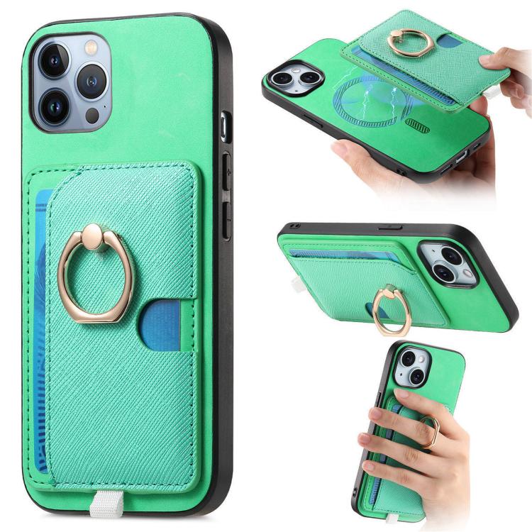 Retro Cross Leather Ring Side Insert Card Bag MagSafe Phone Case, For iPhone 13, For iPhone 12 Pro Max, For iPhone 11 Pro Max Apple Accessories engret5084 More iPhone Cases - APEXEL INDIA - Mobile Lens - Mobile Camera Lens - Cellphone Accessories - Phone Lens - Smartphone Lens