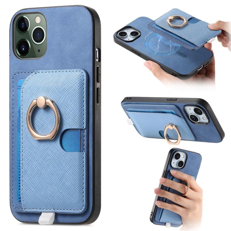 Retro Cross Leather Ring Side Insert Card Bag MagSafe Phone Case, For iPhone 11, For iPhone 11 Pro, For iPhone XR Apple Accessories engret5072 More iPhone Cases - APEXEL INDIA - Mobile Lens - Mobile Camera Lens - Cellphone Accessories - Phone Lens - Smartphone Lens