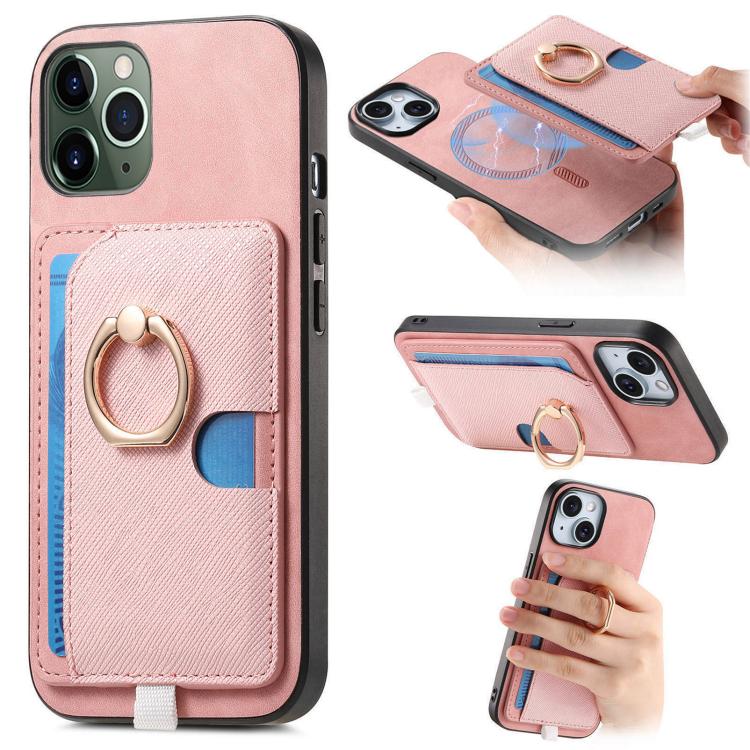Retro Cross Leather Ring Side Insert Card Bag MagSafe Phone Case, For iPhone 11, For iPhone 11 Pro, For iPhone XR Apple Accessories engret5072 More iPhone Cases - APEXEL INDIA - Mobile Lens - Mobile Camera Lens - Cellphone Accessories - Phone Lens - Smartphone Lens