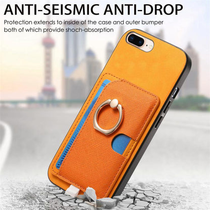 Retro Cross Leather Ring Side Insert Card Bag MagSafe Phone Case Apple Accessories engret5909 More iPhone Cases - APEXEL INDIA - Mobile Lens - Mobile Camera Lens - Cellphone Accessories - Phone Lens - Smartphone Lens