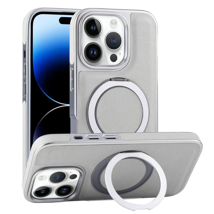 Plated Leather Grain Rotation MagSafe Holder Phone Case, For iPhone 14 Plus, For iPhone 14, For iPhone 14 Pro, For iPhone 14 Pro Max Apple Accessories engpla5084 iPhone 14 Plus - APEXEL INDIA - Mobile Lens - Mobile Camera Lens - Cellphone Accessories - Phone Lens - Smartphone Lens