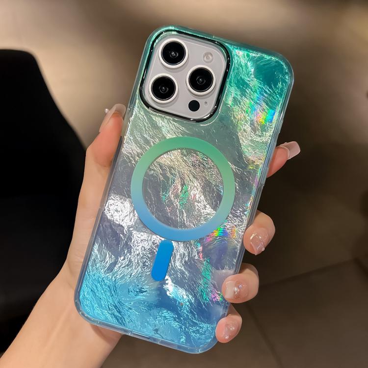 Plating Gradient Glacier Texture MagSafe Phone Case, For iPhone 16, For iPhone 15 Pro Max, For iPhone 15 Pro Apple Accessories engpla5097 iPhone 15 Pro Max - APEXEL INDIA - Mobile Lens - Mobile Camera Lens - Cellphone Accessories - Phone Lens - Smartphone Lens