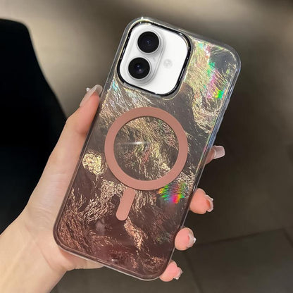 Plating Gradient Glacier Texture MagSafe Phone Case, For iPhone 16, For iPhone 15 Pro Max, For iPhone 15 Pro Apple Accessories engpla5097 iPhone 15 Pro Max - APEXEL INDIA - Mobile Lens - Mobile Camera Lens - Cellphone Accessories - Phone Lens - Smartphone Lens