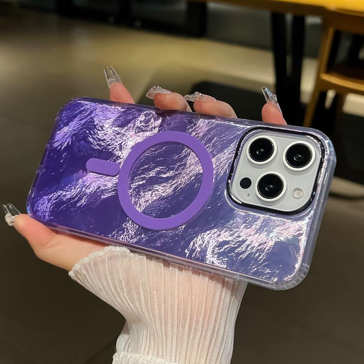 Plating Gradient Glacier Texture MagSafe Phone Case, For iPhone 16, For iPhone 15 Pro Max, For iPhone 15 Pro Apple Accessories engpla5097 iPhone 15 Pro Max - APEXEL INDIA - Mobile Lens - Mobile Camera Lens - Cellphone Accessories - Phone Lens - Smartphone Lens