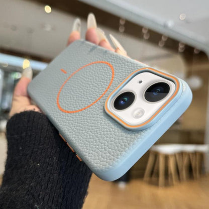 Orange Ring MagSafe Litchi Grain TPU Phone Case, For iPhone 15 Pro Max, For iPhone 15 Pro, For iPhone 15 Plus, For iPhone 15 Apple Accessories engora5119 iPhone 15 Pro Max - APEXEL INDIA - Mobile Lens - Mobile Camera Lens - Cellphone Accessories - Phone Lens - Smartphone Lens
