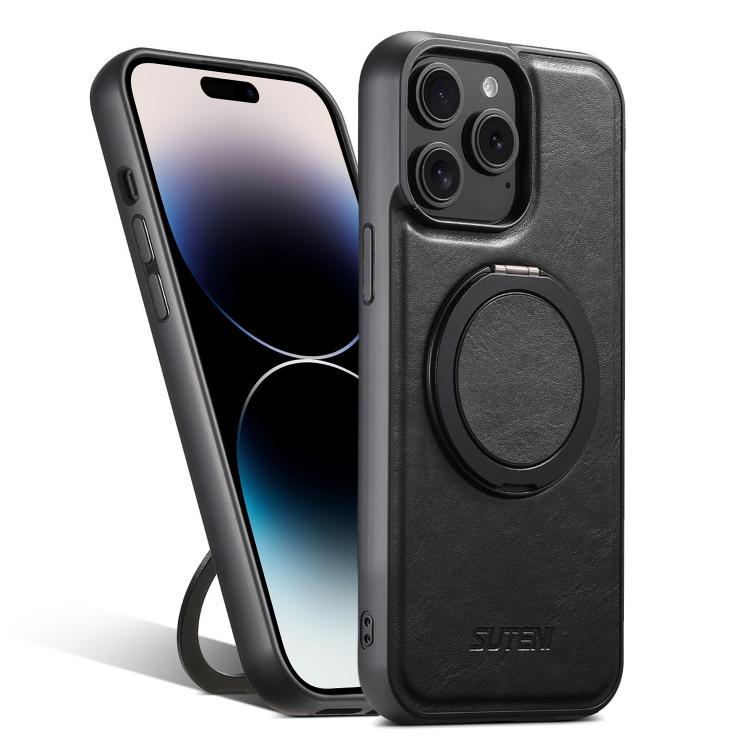 Suteni G3 Oil Wax 360 Rotation Holder MagSafe Back Phone Case, For iPhone 14 Plus, For iPhone 14, For iPhone 14 Pro, For iPhone 14 Pro Max, For iPhone 13 Pro Max, For iPhone 13 Pro, For iPhone 13, For iPhone 12 Apple Accessories engsut5133 iPhone 14 Plus - Suteni - Mobile Lens - Mobile Camera Lens - Cellphone Accessories - Phone Lens - Smartphone Lens