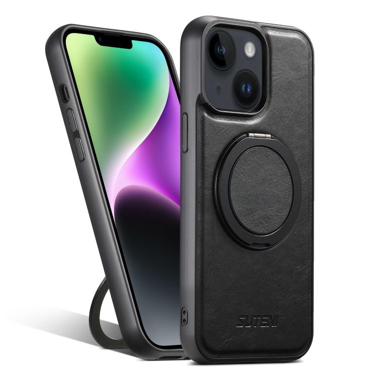 Suteni G3 Oil Wax 360 Rotation Holder MagSafe Back Phone Case, For iPhone 14 Plus, For iPhone 14, For iPhone 14 Pro, For iPhone 14 Pro Max, For iPhone 13 Pro Max, For iPhone 13 Pro, For iPhone 13, For iPhone 12 Apple Accessories engsut5133 iPhone 14 Plus - Suteni - Mobile Lens - Mobile Camera Lens - Cellphone Accessories - Phone Lens - Smartphone Lens