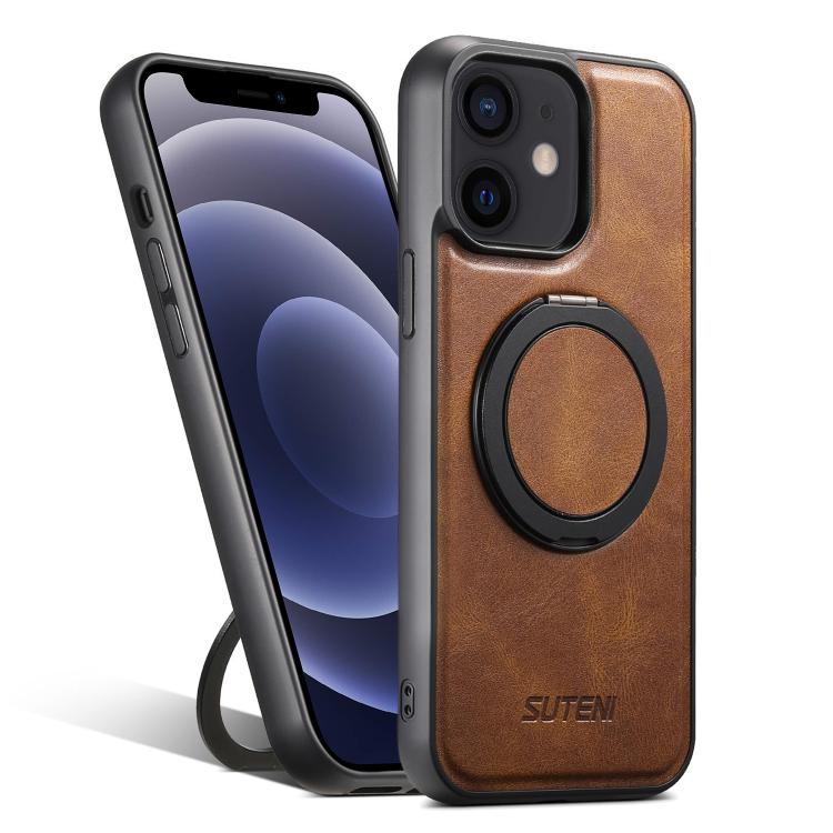 Suteni G3 Oil Wax 360 Rotation Holder MagSafe Back Phone Case, For iPhone 14 Plus, For iPhone 14, For iPhone 14 Pro, For iPhone 14 Pro Max, For iPhone 13 Pro Max, For iPhone 13 Pro, For iPhone 13, For iPhone 12 Apple Accessories engsut5133 iPhone 14 Plus - Suteni - Mobile Lens - Mobile Camera Lens - Cellphone Accessories - Phone Lens - Smartphone Lens
