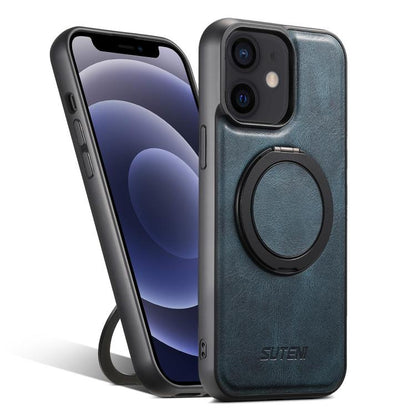 Suteni G3 Oil Wax 360 Rotation Holder MagSafe Back Phone Case, For iPhone 14 Plus, For iPhone 14, For iPhone 14 Pro, For iPhone 14 Pro Max, For iPhone 13 Pro Max, For iPhone 13 Pro, For iPhone 13, For iPhone 12 Apple Accessories engsut5133 iPhone 14 Plus - Suteni - Mobile Lens - Mobile Camera Lens - Cellphone Accessories - Phone Lens - Smartphone Lens