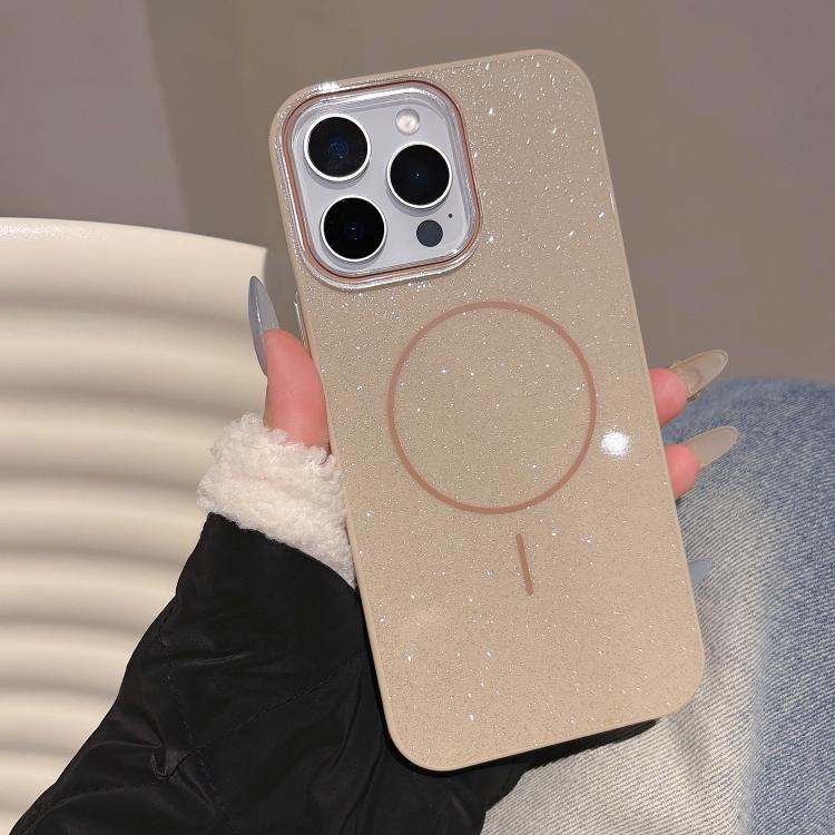 Glitter MagSafe Thin Circle TPU Phone Case, For iPhone 16 Pro Max, For iPhone 16 Pro, For iPhone 16 Apple Accessories enggli5124 iPhone 16 Pro Max - APEXEL INDIA - Mobile Lens - Mobile Camera Lens - Cellphone Accessories - Phone Lens - Smartphone Lens