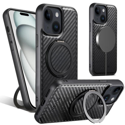 Suteni G3 Carbon Fiber Leather 360 Rotation Holder MagSafe Phone Case, For iPhone 16 Pro Max, For iPhone 16 Pro, For iPhone 16 Plus, For iPhone 16, For iPhone 15 Pro Max, For iPhone 15 Pro, For iPhone 15 Plus, For iPhone 15, For iPhone 14 Plus���������... Apple Accessories engsut5135 iPhone 16 Pro Max - Suteni - Mobile Lens - Mobile Camera Lens - Cellphone Accessories - Phone Lens - Smartphone Lens
