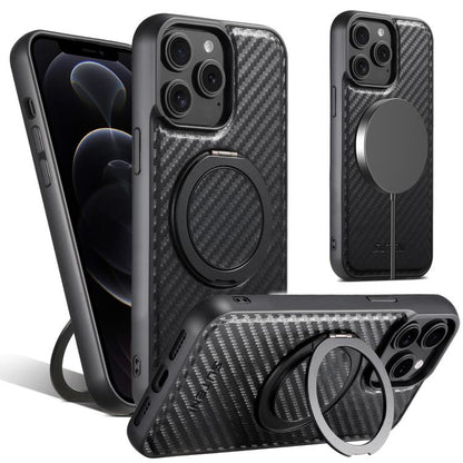 Suteni G3 Carbon Fiber Leather 360 Rotation Holder MagSafe Phone Case, For iPhone 16 Pro Max, For iPhone 16 Pro, For iPhone 16 Plus, For iPhone 16, For iPhone 15 Pro Max, For iPhone 15 Pro, For iPhone 15 Plus, For iPhone 15, For iPhone 14 Plus���������... Apple Accessories engsut5135 iPhone 16 Pro Max - Suteni - Mobile Lens - Mobile Camera Lens - Cellphone Accessories - Phone Lens - Smartphone Lens