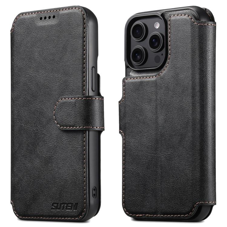 Suteni Q05 2-in-1 Multi-function Detachable Wallet MagSafe Phone Case, For iPhone 12 Pro