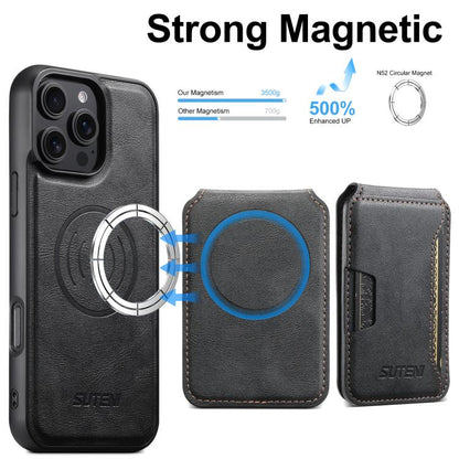 Suteni M3 Card Bag MagSafe Cowhide Texture Leather Phone Case Apple Accessories engsut5731 iPhone 13 Pro Max Cases More iPhone Cases Suteni - Suteni - Mobile Lens - Mobile Camera Lens - Cellphone Accessories - Phone Lens - Smartphone Lens