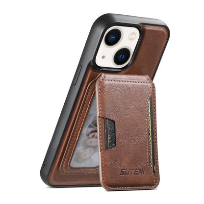 Suteni M3 Card Bag MagSafe Cowhide Texture Leather Phone Case Apple Accessories engsut5731 iPhone 13 Pro Max Cases More iPhone Cases Suteni - Suteni - Mobile Lens - Mobile Camera Lens - Cellphone Accessories - Phone Lens - Smartphone Lens