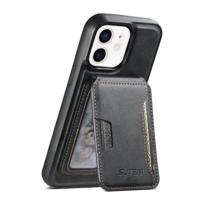 Suteni M3 Card Bag MagSafe Cowhide Texture Leather Phone Case Apple Accessories engsut5731 iPhone 13 Pro Max Cases More iPhone Cases Suteni - Suteni - Mobile Lens - Mobile Camera Lens - Cellphone Accessories - Phone Lens - Smartphone Lens