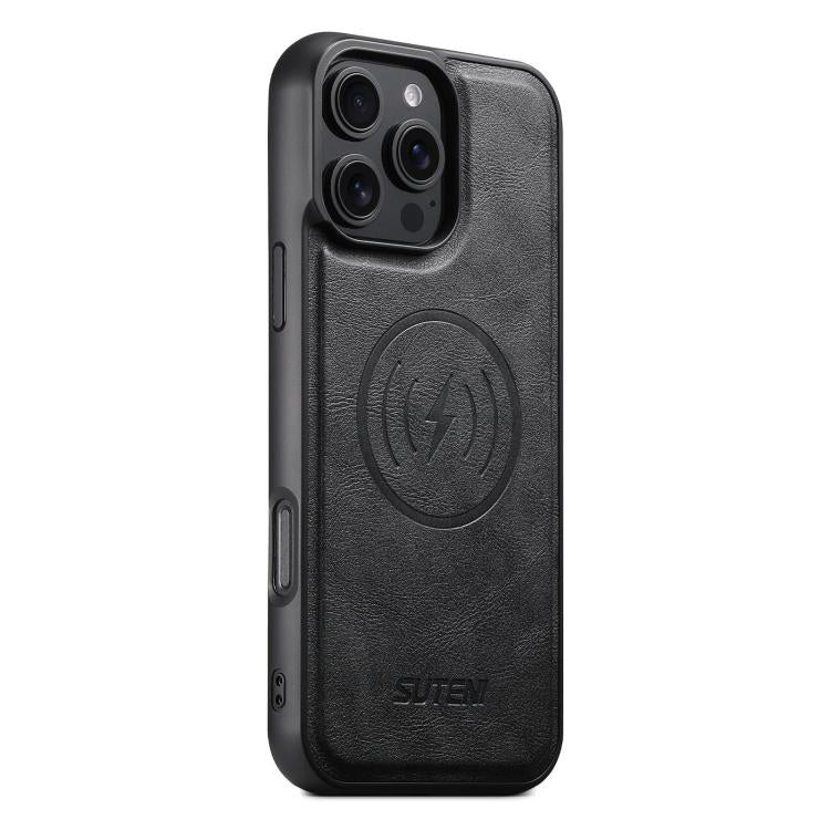 Suteni G5 Cowhide Leather MagSafe Magnetic Phone Case, For iPhone 16 Pro Max, For iPhone 16 Pro, For iPhone 16 Plus, For iPhone 16, For iPhone 15 Pro Max, For iPhone 15 Pro, For iPhone 15 Plus, For iPhone 15 Apple Accessories engsut5174 iPhone 16 Pro Max - Suteni - Mobile Lens - Mobile Camera Lens - Cellphone Accessories - Phone Lens - Smartphone Lens