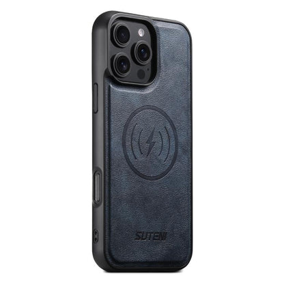 Suteni G5 Cowhide Leather MagSafe Magnetic Phone Case, For iPhone 16 Pro Max, For iPhone 16 Pro, For iPhone 16 Plus, For iPhone 16, For iPhone 15 Pro Max, For iPhone 15 Pro, For iPhone 15 Plus, For iPhone 15 Apple Accessories engsut5174 iPhone 16 Pro Max - Suteni - Mobile Lens - Mobile Camera Lens - Cellphone Accessories - Phone Lens - Smartphone Lens