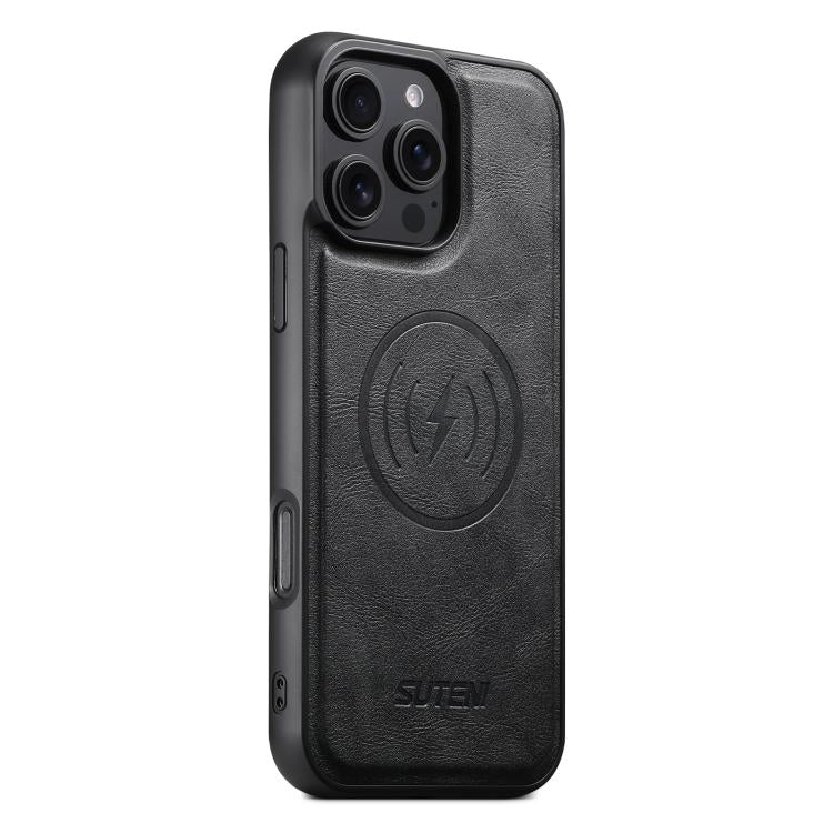 Suteni G5 Cowhide Leather MagSafe Magnetic Phone Case, For iPhone 16 Pro Max, For iPhone 16 Pro, For iPhone 16 Plus, For iPhone 16, For iPhone 15 Pro Max, For iPhone 15 Pro, For iPhone 15 Plus, For iPhone 15 Apple Accessories engsut5174 iPhone 16 Pro Max - Suteni - Mobile Lens - Mobile Camera Lens - Cellphone Accessories - Phone Lens - Smartphone Lens
