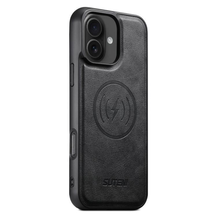 Suteni G5 Cowhide Leather MagSafe Magnetic Phone Case, For iPhone 16 Pro Max, For iPhone 16 Pro, For iPhone 16 Plus, For iPhone 16, For iPhone 15 Pro Max, For iPhone 15 Pro, For iPhone 15 Plus, For iPhone 15 Apple Accessories engsut5174 iPhone 16 Pro Max - Suteni - Mobile Lens - Mobile Camera Lens - Cellphone Accessories - Phone Lens - Smartphone Lens