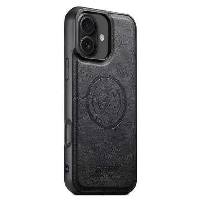 Suteni G5 Cowhide Leather MagSafe Magnetic Phone Case, For iPhone 16 Pro Max, For iPhone 16 Pro, For iPhone 16 Plus, For iPhone 16, For iPhone 15 Pro Max, For iPhone 15 Pro, For iPhone 15 Plus, For iPhone 15 Apple Accessories engsut5174 iPhone 16 Pro Max - Suteni - Mobile Lens - Mobile Camera Lens - Cellphone Accessories - Phone Lens - Smartphone Lens