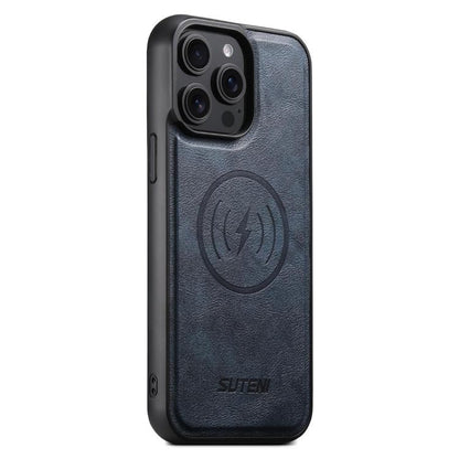 Suteni G5 Cowhide Leather MagSafe Magnetic Phone Case, For iPhone 16 Pro Max, For iPhone 16 Pro, For iPhone 16 Plus, For iPhone 16, For iPhone 15 Pro Max, For iPhone 15 Pro, For iPhone 15 Plus, For iPhone 15 Apple Accessories engsut5174 iPhone 16 Pro Max - Suteni - Mobile Lens - Mobile Camera Lens - Cellphone Accessories - Phone Lens - Smartphone Lens