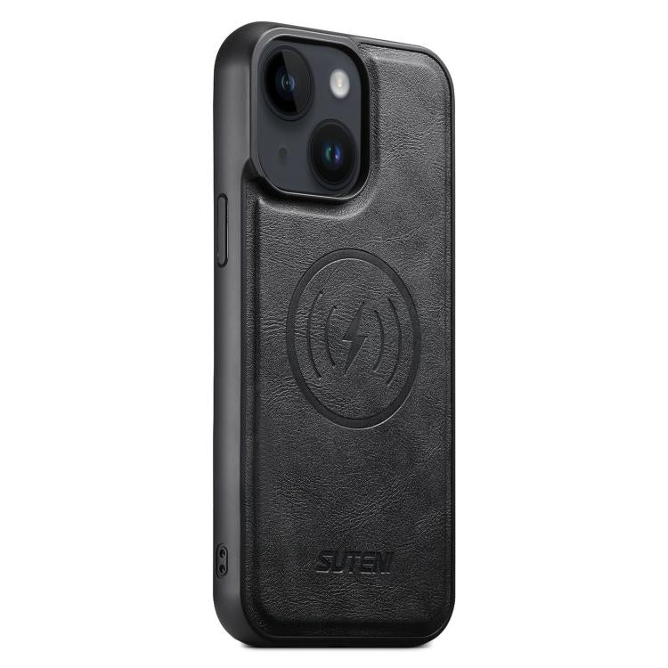 Suteni G5 Cowhide Leather MagSafe Magnetic Phone Case, For iPhone 16 Pro Max, For iPhone 16 Pro, For iPhone 16 Plus, For iPhone 16, For iPhone 15 Pro Max, For iPhone 15 Pro, For iPhone 15 Plus, For iPhone 15 Apple Accessories engsut5174 iPhone 16 Pro Max - Suteni - Mobile Lens - Mobile Camera Lens - Cellphone Accessories - Phone Lens - Smartphone Lens