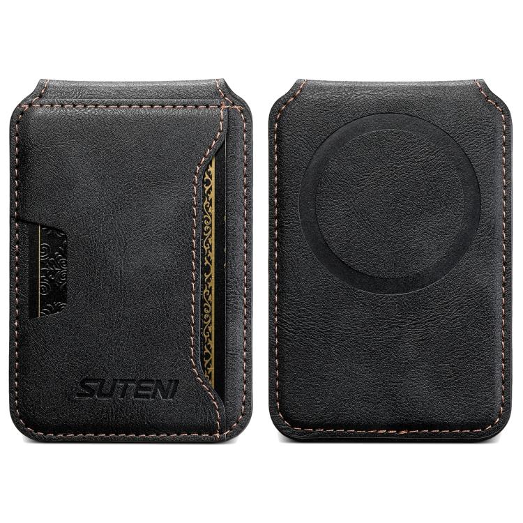 Suteni S3 Cowhide Textured MagSafe Magnetic Card Case, S3 Apple Accessories engsut5557 Gadgets - Suteni - Mobile Lens - Mobile Camera Lens - Cellphone Accessories - Phone Lens - Smartphone Lens