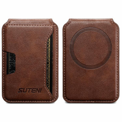 Suteni S3 Cowhide Textured MagSafe Magnetic Card Case, S3 Apple Accessories engsut5557 Gadgets - Suteni - Mobile Lens - Mobile Camera Lens - Cellphone Accessories - Phone Lens - Smartphone Lens