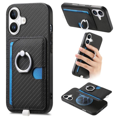 Carbon Fiber Ring Side Insert Card Bag MagSafe Phone Case, For iPhone 16, For iPhone 15 Pro Max, For iPhone 15 Pro, For iPhone 15 Plus Apple Accessories engcar5343 iPhone 16 - APEXEL INDIA - Mobile Lens - Mobile Camera Lens - Cellphone Accessories - Phone Lens - Smartphone Lens