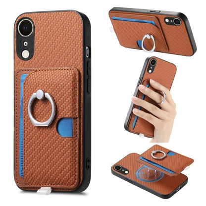 Carbon Fiber Ring Side Insert Card Bag MagSafe Phone Case, For iPhone 11, For iPhone 11 Pro, For iPhone XR, For iPhone XS Max Apple Accessories engcar5299 More iPhone Cases - APEXEL INDIA - Mobile Lens - Mobile Camera Lens - Cellphone Accessories - Phone Lens - Smartphone Lens