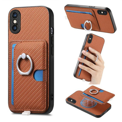 Carbon Fiber Ring Side Insert Card Bag MagSafe Phone Case, For iPhone 11, For iPhone 11 Pro, For iPhone XR, For iPhone XS Max Apple Accessories engcar5299 More iPhone Cases - APEXEL INDIA - Mobile Lens - Mobile Camera Lens - Cellphone Accessories - Phone Lens - Smartphone Lens