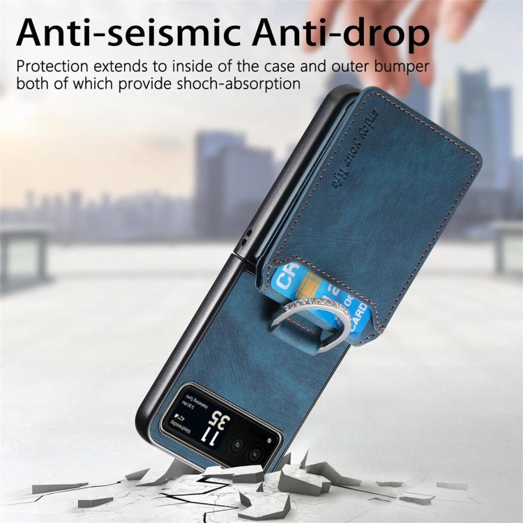 Retro Leather Ring Vertical Flip Wallet Phone Case, For Motorola Moto Razr 40, For Motorola Moto Razr 40 Ultra engret6097 Mobile Accessories Motorola Motorola Cases - APEXEL INDIA - Mobile Lens - Mobile Camera Lens - Cellphone Accessories - Phone Lens - Smartphone Lens