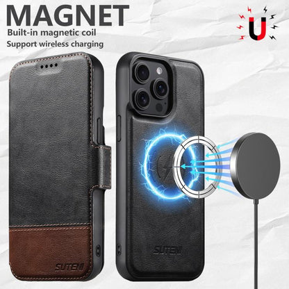 Suteni Q06 2-in-1 Multi-function Detachable Wallet MagSafe Phone Case, For iPhone 14 Plus, For iPhone 14, For iPhone 14 Pro, For iPhone 14 Pro Max, For iPhone 13 Pro Max, For iPhone 13 Pro, For iPhone 13, For iPhone 12 Apple Accessories engsut5519 iPhone 14 Plus - Suteni - Mobile Lens - Mobile Camera Lens - Cellphone Accessories - Phone Lens - Smartphone Lens