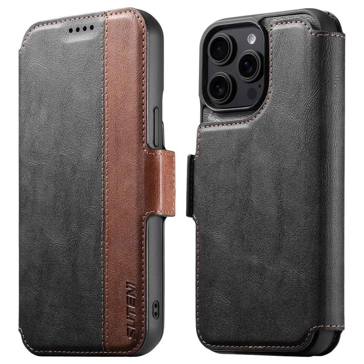 Suteni Q07 2-in-1 Multi-function Detachable Wallet MagSafe Phone Case, For iPhone 12 Pro