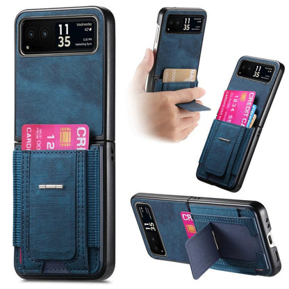 Retro Leather Fold Stand Elastic Card Bag Phone Case, For Motorola Moto Razr 40, For Motorola Moto Razr 40 Ultra engret6099 Mobile Accessories Motorola Motorola Cases - APEXEL INDIA - Mobile Lens - Mobile Camera Lens - Cellphone Accessories - Phone Lens - Smartphone Lens
