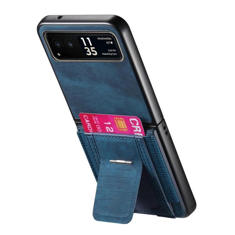 Retro Leather Fold Stand Elastic Card Bag Phone Case, For Motorola Moto Razr 40, For Motorola Moto Razr 40 Ultra engret6099 Mobile Accessories Motorola Motorola Cases - APEXEL INDIA - Mobile Lens - Mobile Camera Lens - Cellphone Accessories - Phone Lens - Smartphone Lens